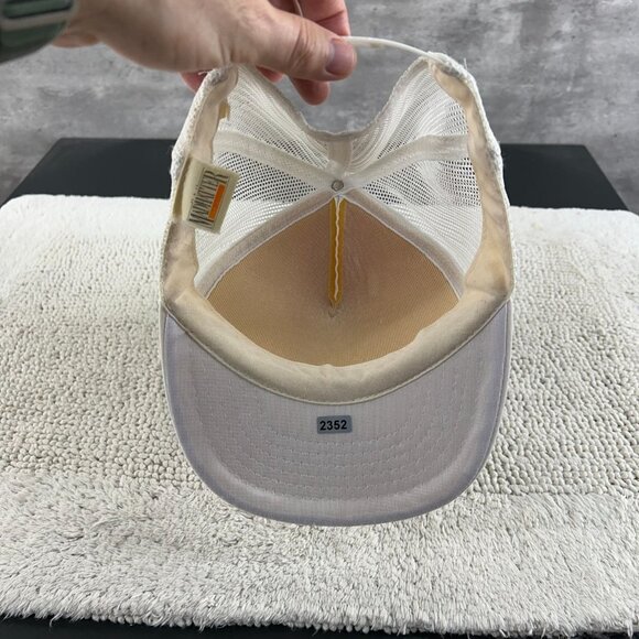 Vintage Crowls Tackle Mesh Snapback Trucker Hat OSFA Fishing Cap Ohio Workwear - Picture 6 of 8